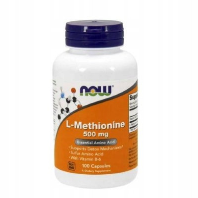  Now Foods L-Metionină capsule 500 mg aminoacizi 100 buc.