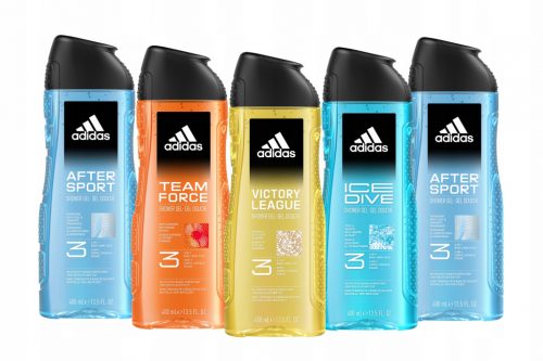  Gel de duș 3 în 1 Adidas After Sport pentru bărbați, 400 ml