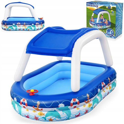  Piscina gonflabila rotunda Bestway 213 x 155 cm