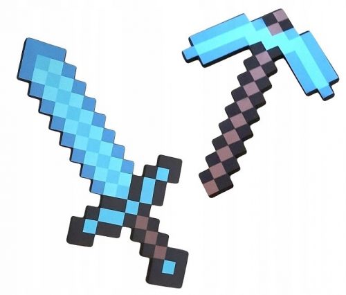  JUCĂRIE MINECRAFT DIAMOND SWORD + PICKCAST FIGURE