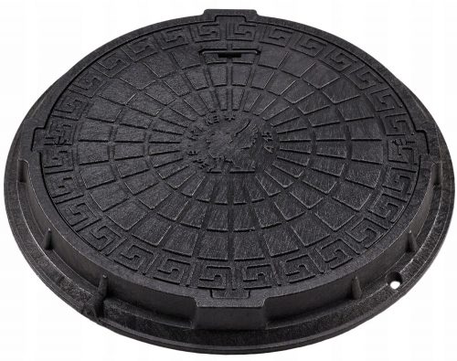  Husa rotunda Babylon Plast, neagra, 60 cm