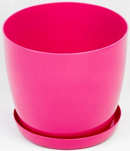  Ghiveci de flori BratGO 28 cm x 28 x 25,1 cm diametru 28 cm plastic nuante de roz