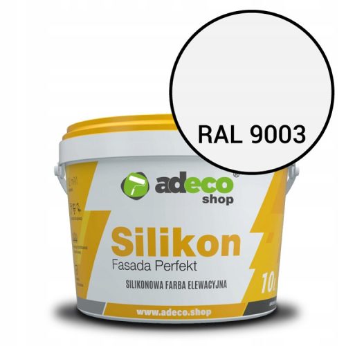 Vopsea siliconica externa Adexbud Fasada Perfekt, 10 l, alba