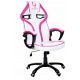  Scaun gaming Giosedio GPR212, piele ecologica alba