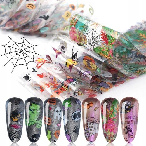  10 x SET FOLIE DE TRANSFER HALLOWEEN GHOSTS BOO!