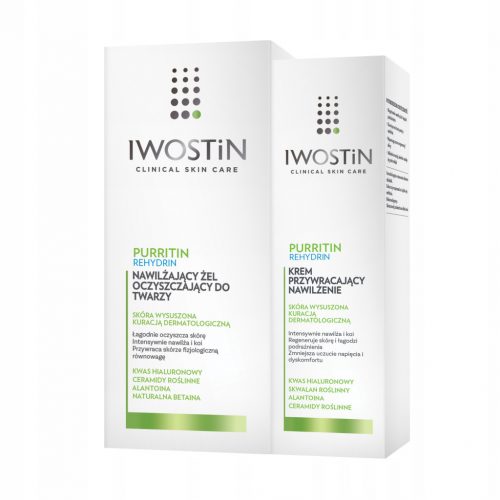  Iwostin Purritin Rehydrin crema hidratanta de fata zi si noapte 40 ml