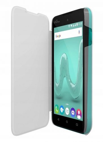  Husa flip Wiko pentru modelul Sunny, alba