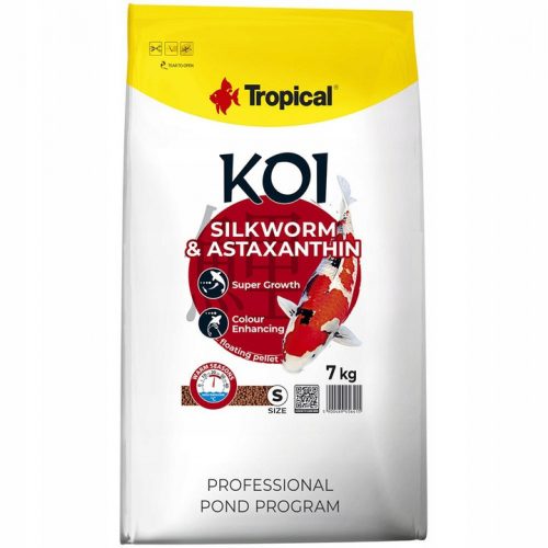  Hrană pentru pești Tropical Koi Silkworm & Astaxanthin 7 kg