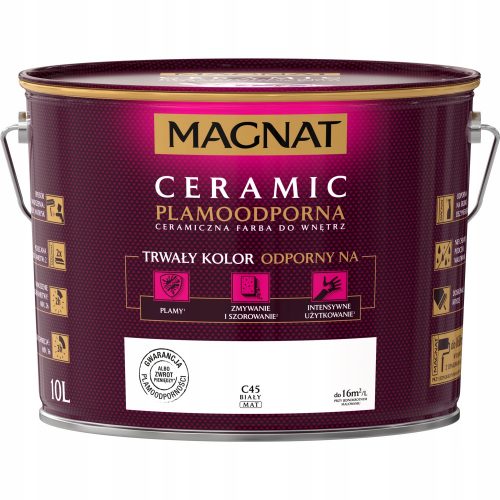 Vopsea perete ceramic Magnat 10 l Alb mat