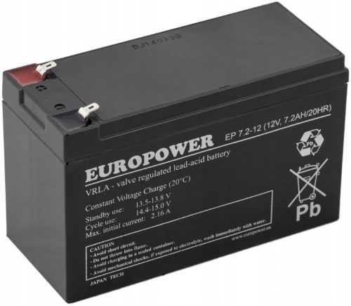 Baterie Europower EP7.2-12V