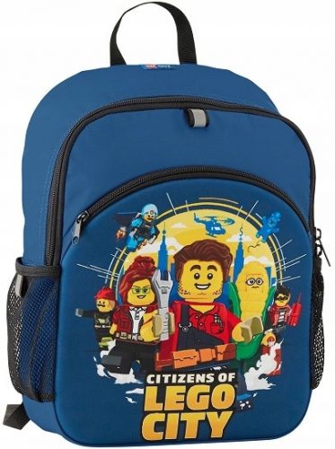 Rucsac școlar LEGO City LEGO Shades of Blue cu un singur compartiment, Multicolor, 11 ani