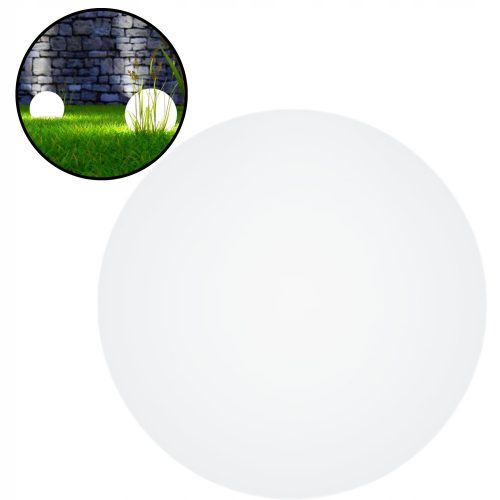  Stâlp de iluminat rotund Global Led E27 40 cm alb