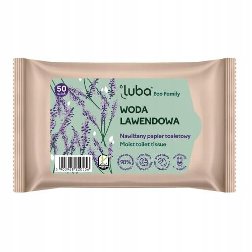  LUBA HÂRTIE Igienica UMIDIFICATA LAVANDA 50 BUC