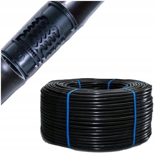  Linie de picurare Negru 16mm 33cm rola 50m cu compensare Furtun super eficient