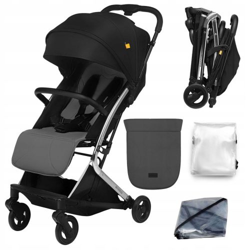  Carucior Skiddou Mikkeli, negru, 5,8 kg