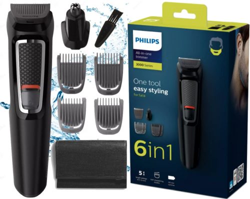  Mașină de tuns Philips Trimmer pentru barbă, nas, urechi și față 7 în 1