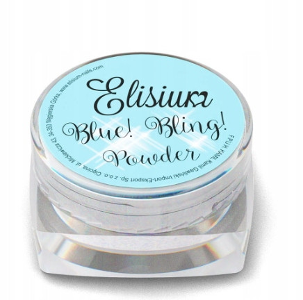  ELISIUM UNGHE POWDER BLUE BLING POWDER