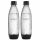  Set sticle pentru gaz SodaStream Fuse, negru, 1 l, 2 buc.