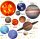  Autocolante Solar System Planets Space