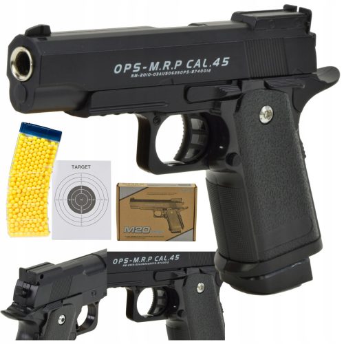  Colt Metal Pistol Replica 800 BBs + Carte de autocolante, benzi desenate Shop_lolki