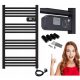  Radiator baie electric Goodhome 500 W 55 x 98 mm negru