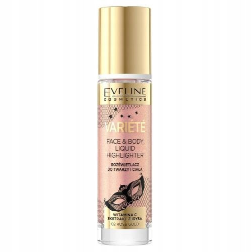  Eveline Cosmetics Variete un singur iluminator lichid mix de nuanțe 02 aur roz 150 g