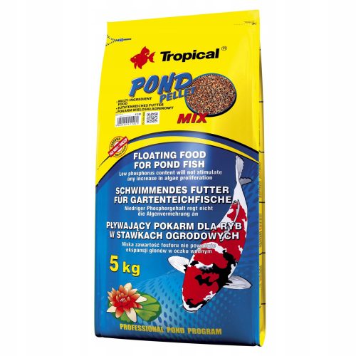  Tropical Pond Pellet Mix S hrana pentru peste 5 kg 50 l