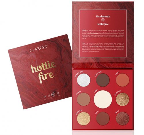  CLARESA HOTTIE FIRE PALETTE 9 HAURI DE OCHI