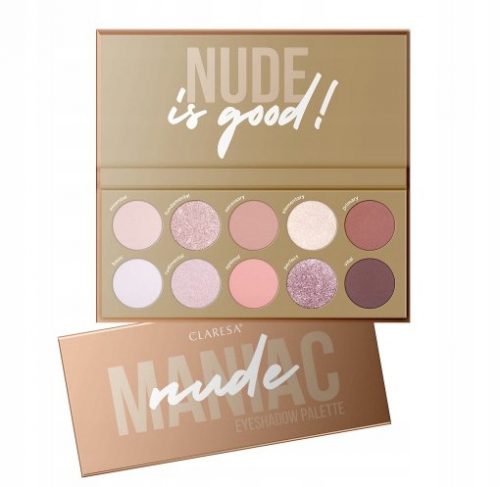  Paleta de fard de pleoape CLARESA Maniac Nude 12g