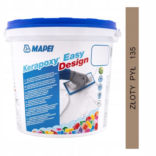 Chit epoxidic Mapei, nuante de maro si bej, praf de aur 135, 3 kg