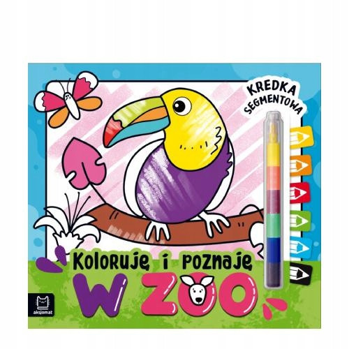  Colorez și învăț La grădina zoologică Creion segmentat Agata Kaczyńska