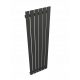  MC 662 W calorifer apă baie 570 x 1350 mm, 1550 mm negru