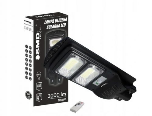  Lampa stradala 100 W 1500 lm alimentata solar