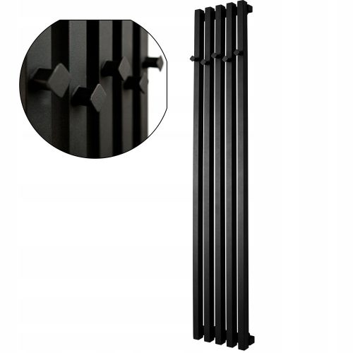 Radiator baie apa Komin-Expert 525 W 250 x 1500 mm negru