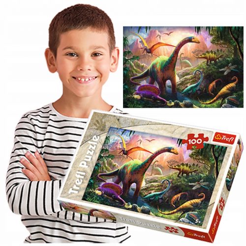  Trefl Puzzle pentru copii 100 piese DINOZAURI