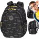 Rucsac școlar CoolPack cu mai multe compartimente, negru, 21 ani