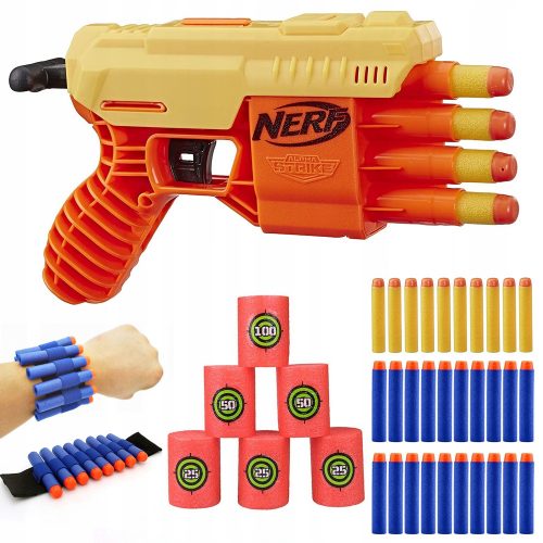  NERF ALPHA STRIKE FANG QS-4 E6973 + BANDA + ȚINTE