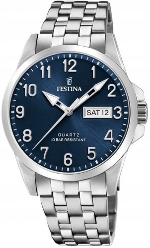  Ceas barbatesc FESTINA 20357/C, bleumarin, clasic, pentru inot