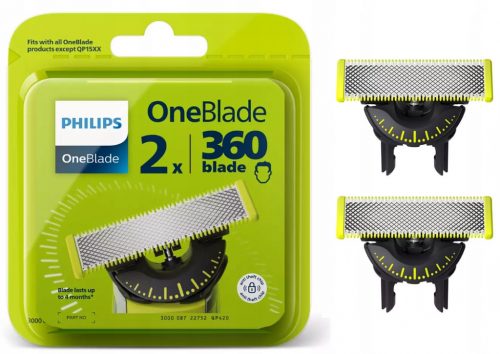  Lame Philips OneBlade 360 QP420/50 2 buc