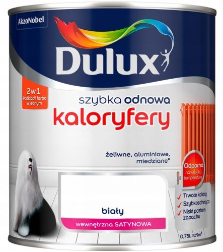  Vopsea acrilica Dulux pentru metal 0,75 l, alb satinat