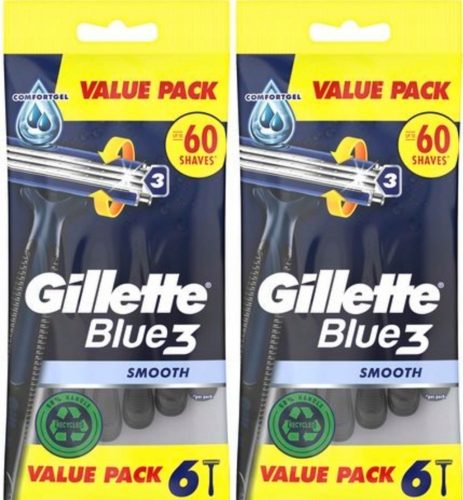  Gillette GILETTE BLUE3 SMOOTH aparat de ras de unica folosinta, 12 buc.