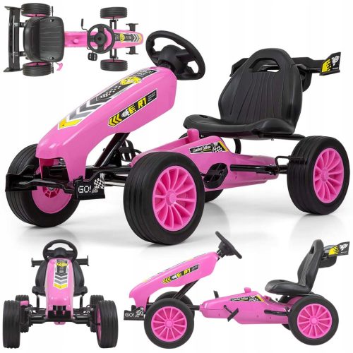  Kart cu pedală Milly Mally 4273 Rocket Pink