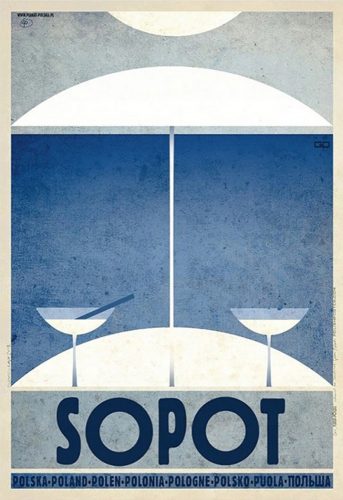 Poster Sopot Kaja CADRU NEGRU 68x98cm