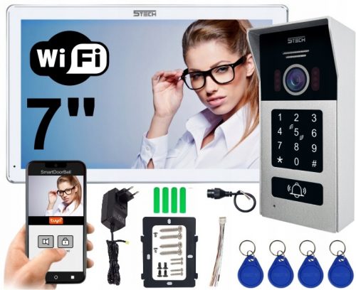 Videointerfon digital WiFi cu 2 fire 5TECH TWIN 7''