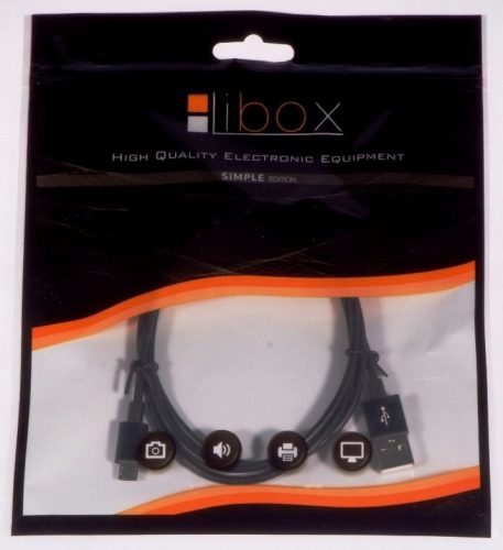  Cablu USB Libox - microUSB tip B 1 m negru