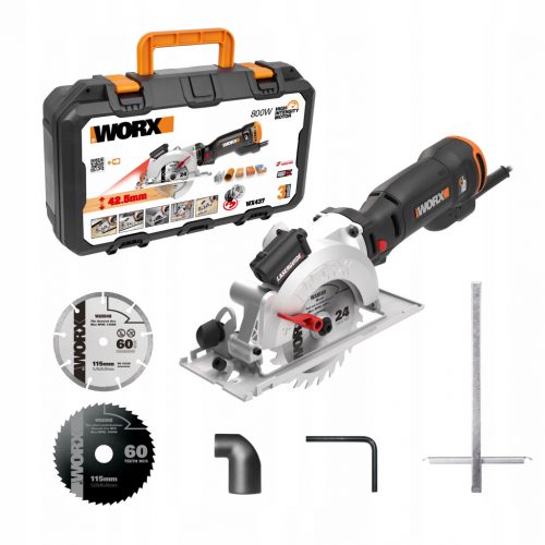  Ferăstrău circular WORX WX437 800W, lamă de 120 mm