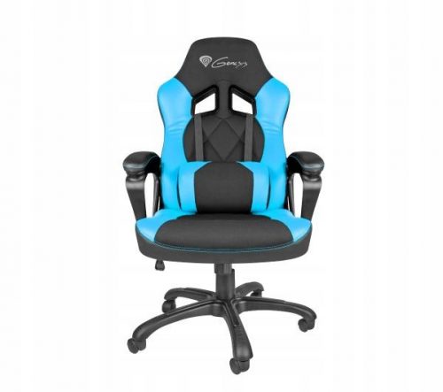  Scaun gaming Genesis Nitro 330, piele ecologica neagra si albastra