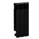 Radiator aluminiu KFA 336 W negru 240 x 573 x 90 mm - racord lateral