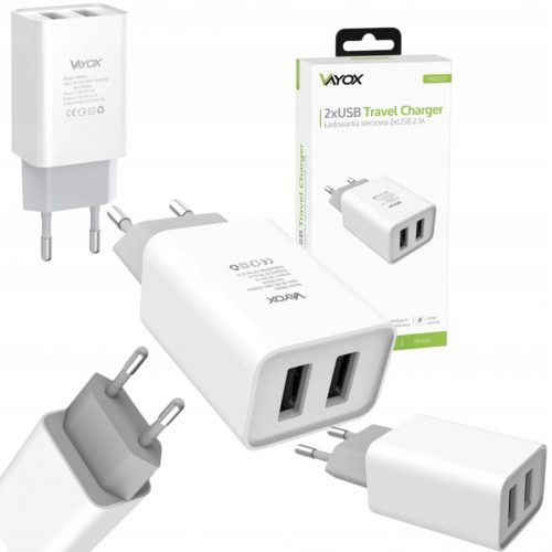  2x USB 2.1A VA0052 micro încărcător de rețea Vayox