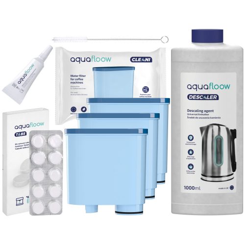  3× Filtru de apă pentru aparatul de cafea AquaFloow AF04, albastru + alte 4 produse